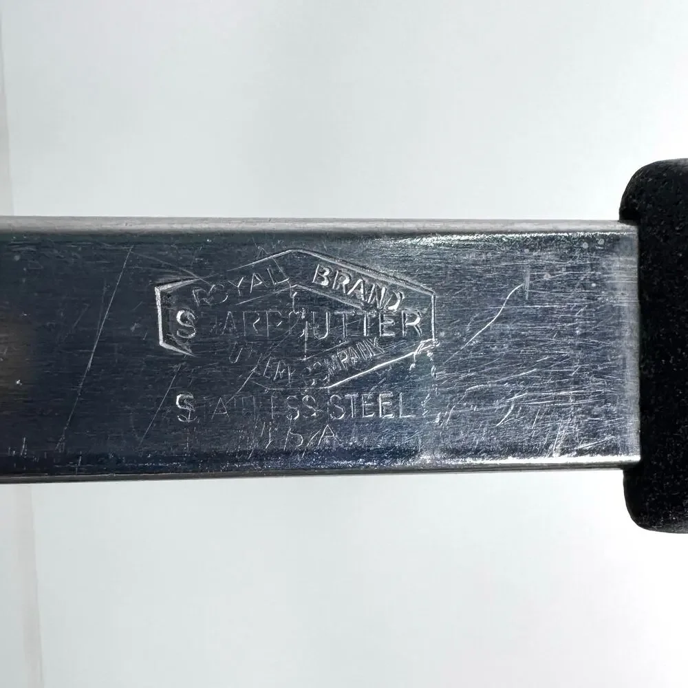 Vintage Royal Brand Sharp Cutter Serve Spoon Stainless Steel 13”